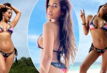 Poonam Pandey Sizzles In A Colourful Bikini Set, Fans Appreciate Her Hourglass Figure & Say "You Are So Unbelievably S*xy"