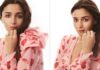 Preggers Alia Bhatt Flaunt Her Engagement Ring As She Poses In A Blush Pink Cut-out Dress