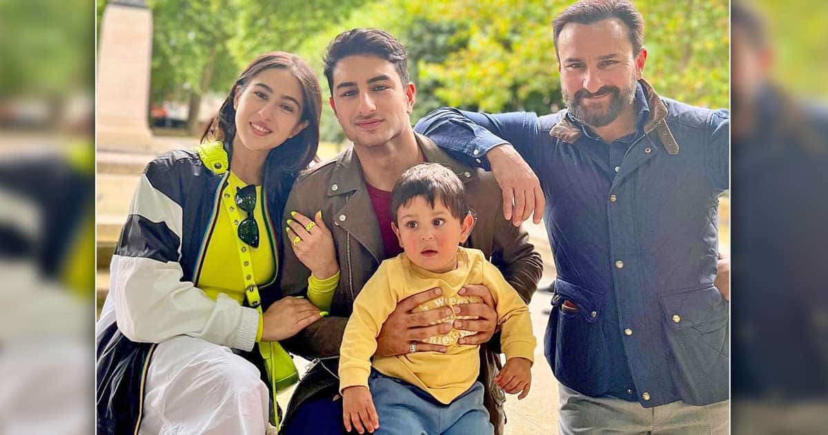 Sara Ali Khan Shares A Family Picture With The Co-Pataudi’s Ft. Ibrahim Ali Khan & Jeh & Father Saif Ali Khan, Check Out!