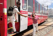 Shahid, Mira recreate iconic 'DDLJ' train scene in Switzerland