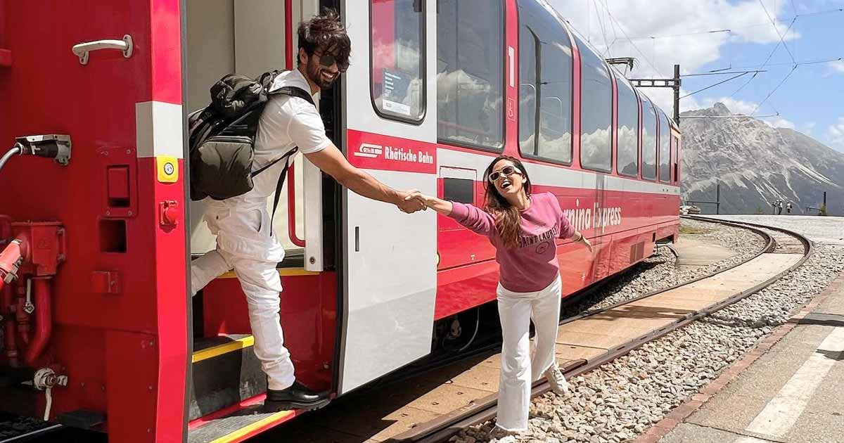Shahid, Mira recreate iconic 'DDLJ' train scene in Switzerland