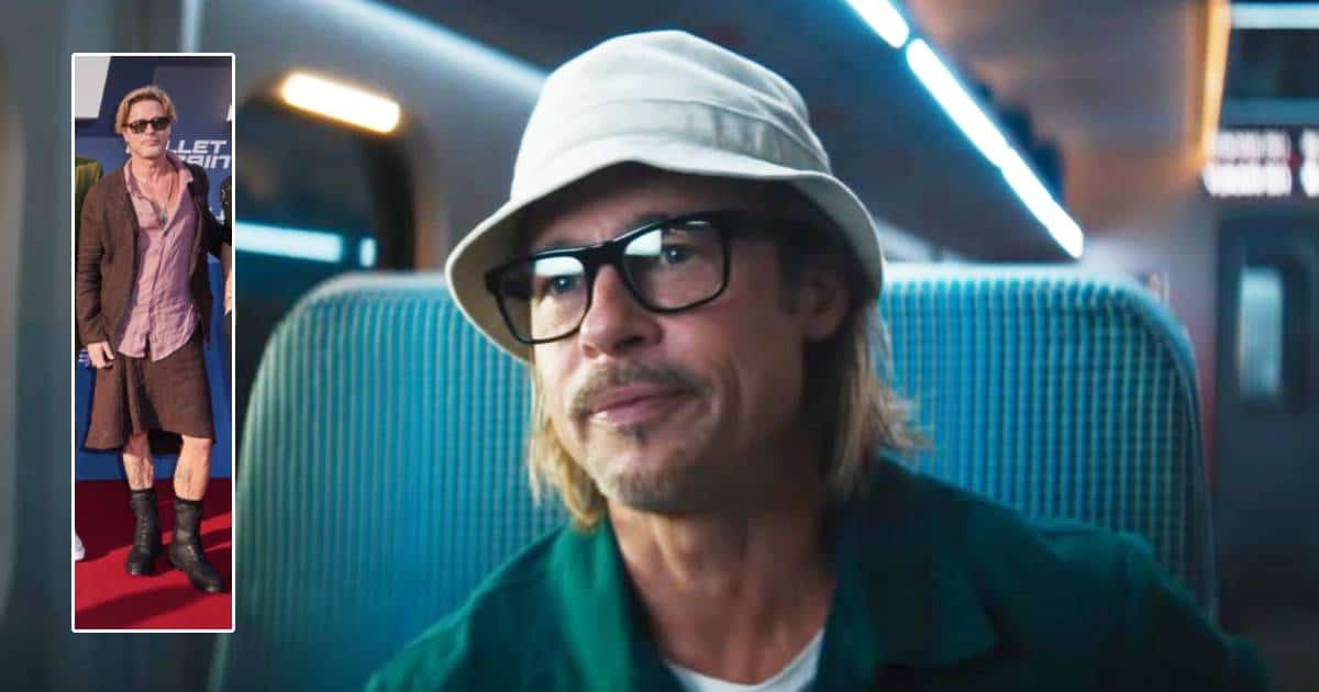 Brad Pitt Reveals The Inspiration Behind Wearing A Skirt On 'Bullet Train' Red Carpet: "We're All Going To Die, So Let's Mess It Up"