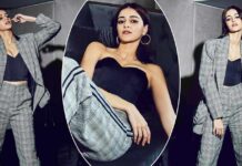Ananya Panday Is A Boss Babe: 'Boss' For Donning This Chequered Suit & Boots, 'Babe' For Stripping The Jacket Off - Take A Look
