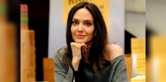 Angelina does Electric Slide at daughter's college send-off