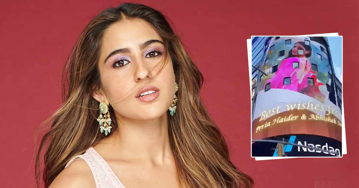 Fans light up billboards in Times Square, New York for Sara Ali Khan’s Birthday; Conduct a flash mob