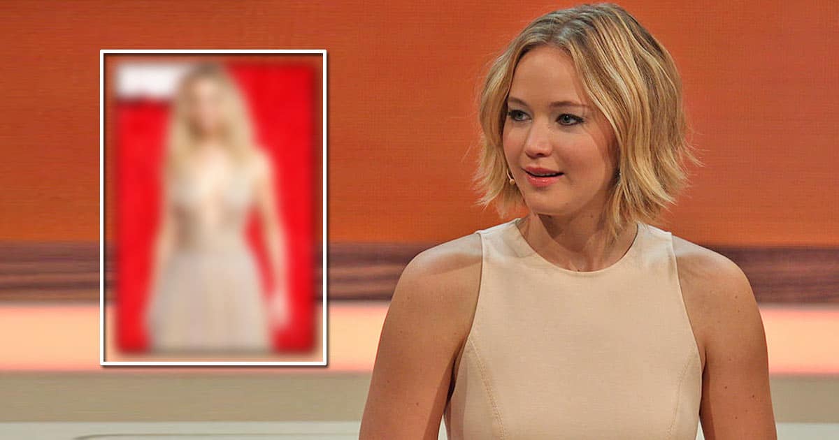 Jennifer Lawrence Looked Like A Princess In A Majestic Dior Gown With A Plunging Neckline
