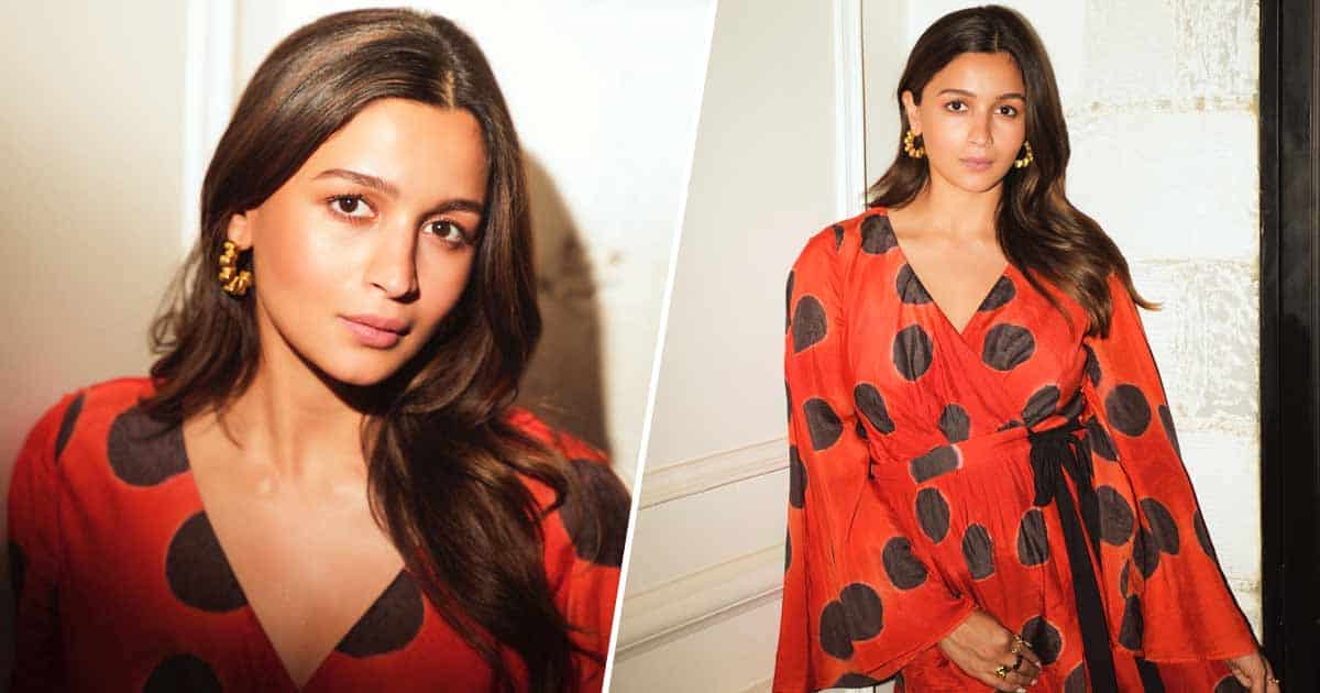 Mom-To-Be Alia Bhatt Amps Up Her Maternity Fashion By Donning A Beautiful Red-Coloured Flared Dress