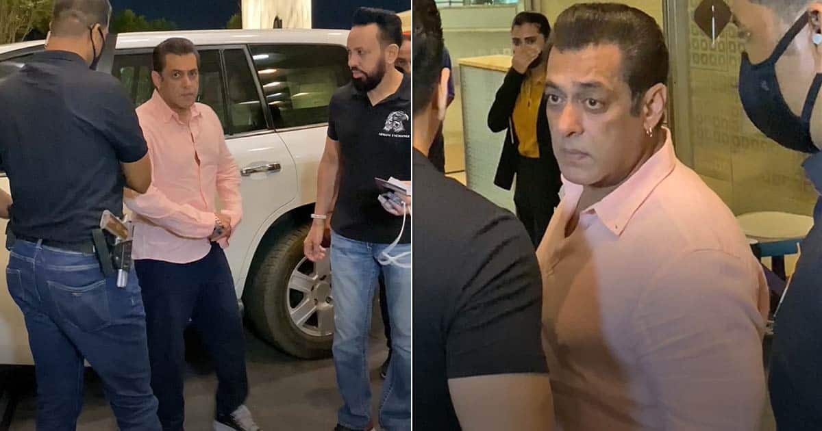 Salman Khan Arrives In His 1.5 Crores' Bulletproof Car With High Level Security - See Video Inside
