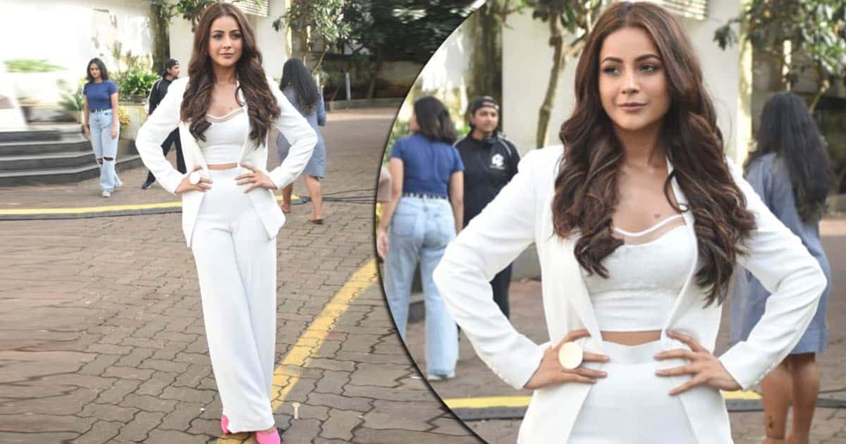 Shehnaaz Gill Dons A Racy White Corset Paired With A Pantsuit, Exuding ‘Boss Lady’ Vibes - Deets Inside
