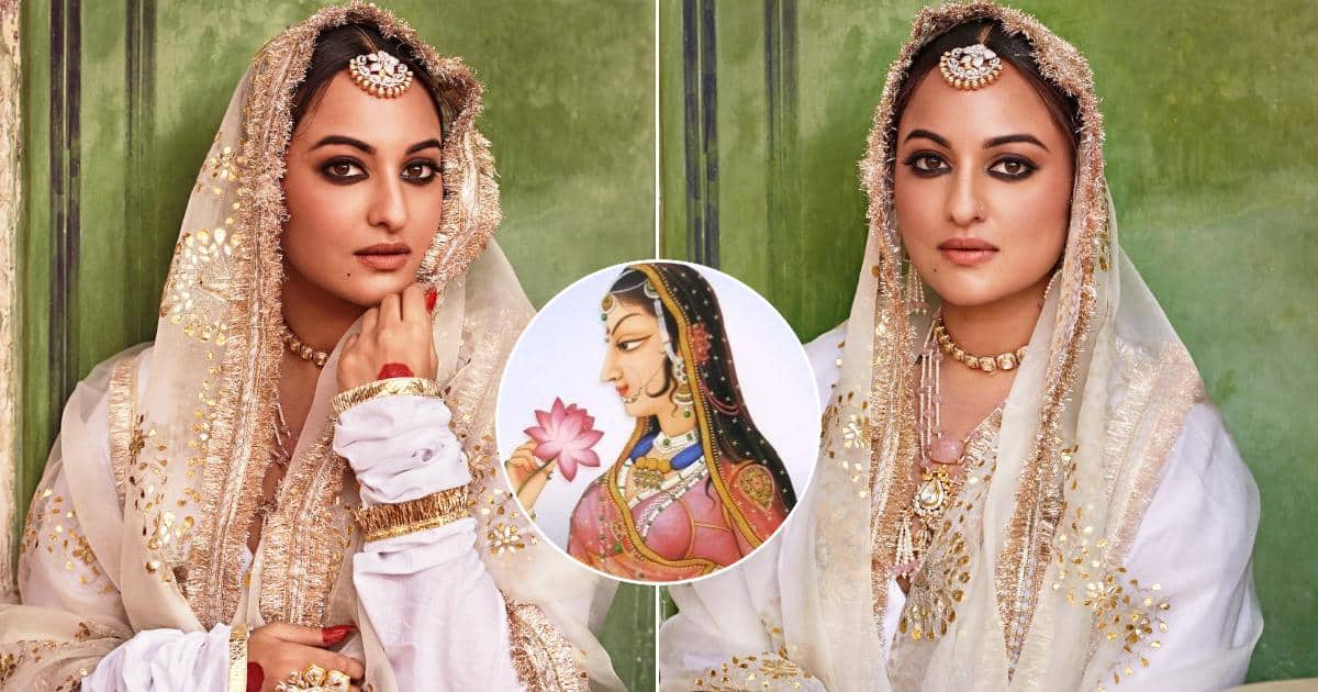 Sonakshi Sinha Looks Like A Beautiful Royal Bride Of A Bygone Era In This Traditional Rajasthani Anghrakha & Silk Organza Dupatta