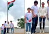 SRK, family celebrate 'Har Ghar Tiranga', hoist Tricolour at Mannat