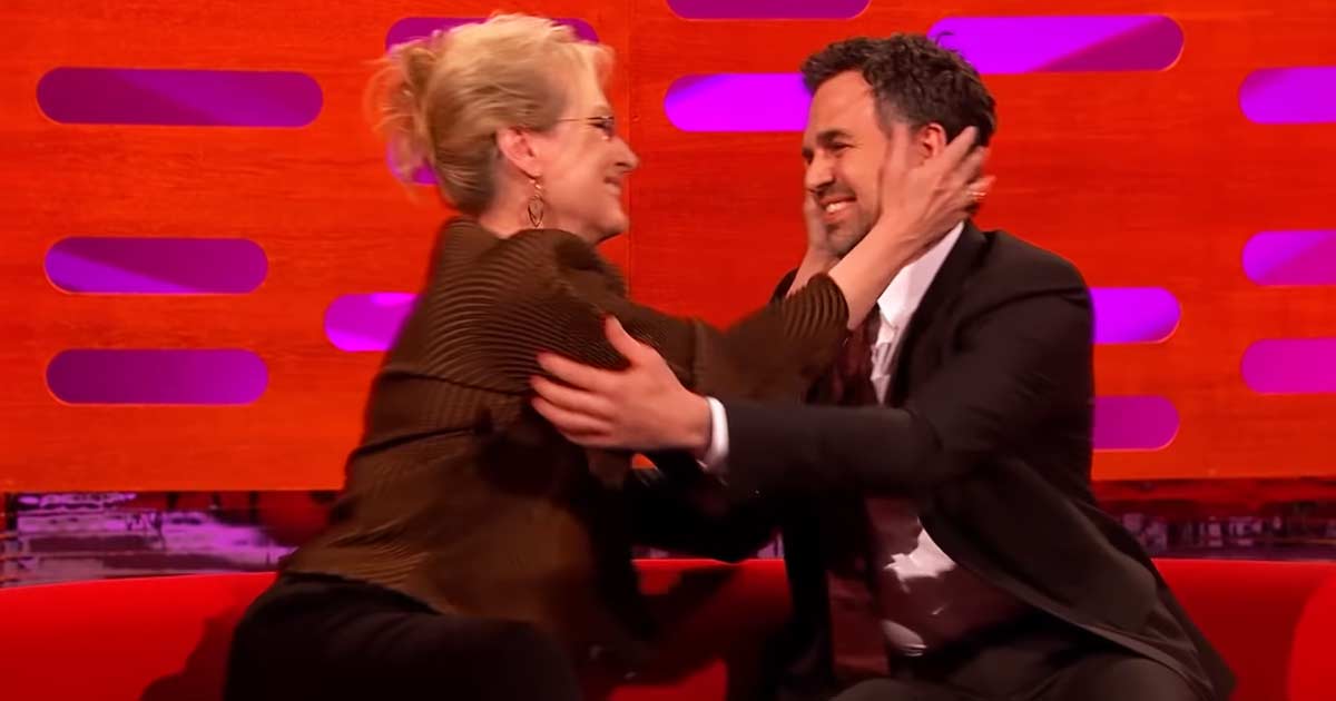 When Meryl Streep Kissed Mark Ruffalo Which Left Him Blushing