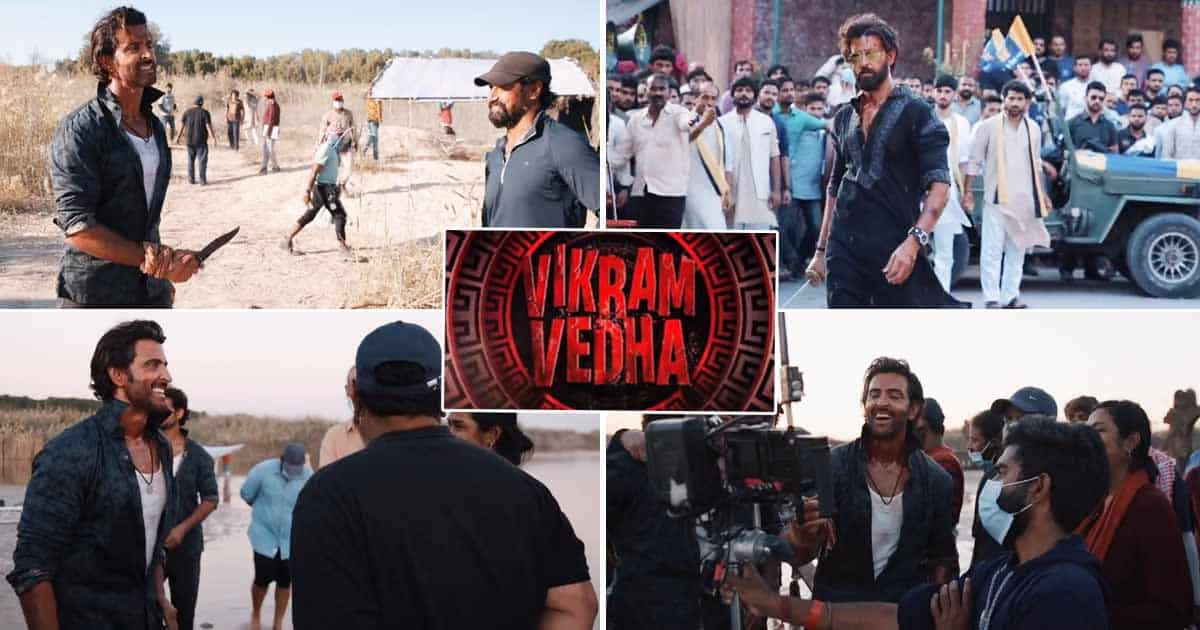 Amid humongous craze, Vikram Vedha makers reveal the BTS video of Hrithik Roshan and Saif Ali Khan