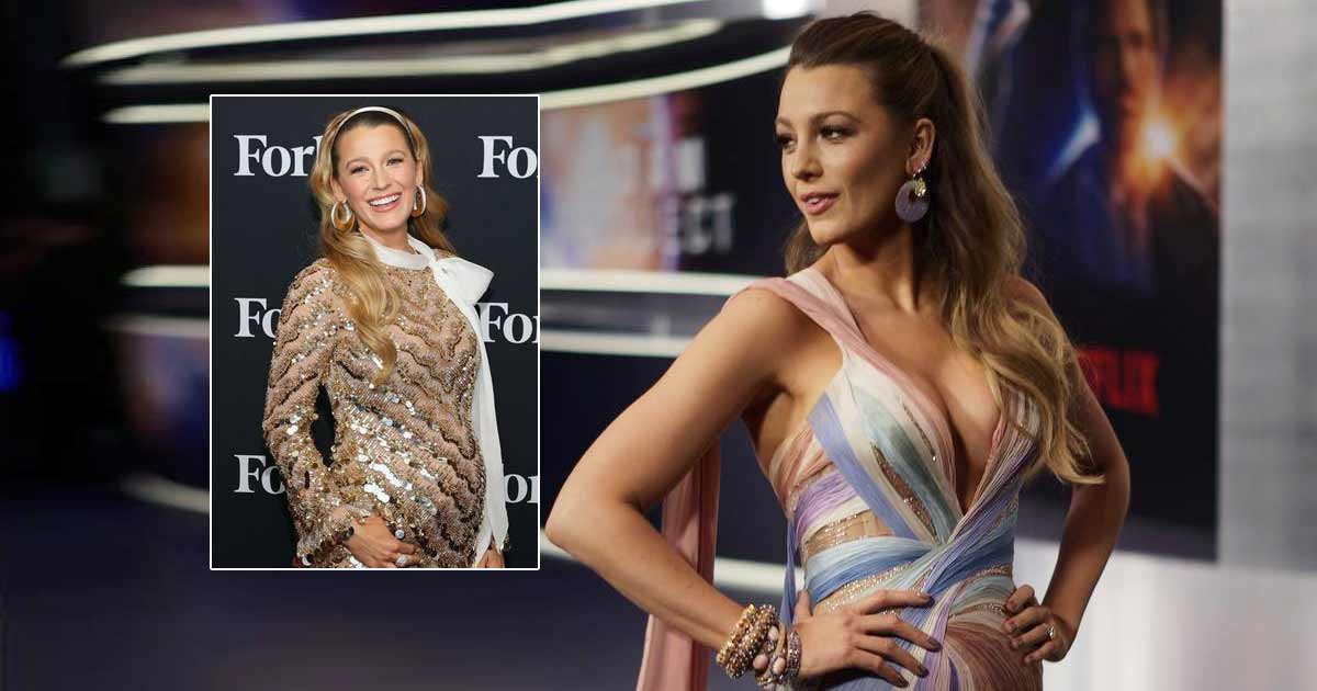 Blake Lively Shows Off Her Baby Bump In A Mini Dress & White Heels After Announcing Her Pregnancy