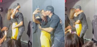 Enrique shares passionate kiss with fan during meet, greet