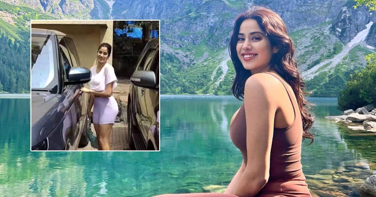 Jahnvi Kapoor Gets Brutally Trolled For Donning White Crop Top & Lilac Training Shorts During Recent Gym Spotting, One Commented "Itna Nanga Ho Kar Bhi Flop He Hai...."