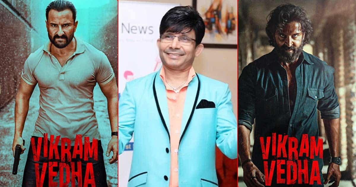 KRK Asks Netizens If They Will Watch Hrithik Roshan & Saif Ali Khan’s Vikram Vedha, Options Include “Only If Free Ticket + Samosa”