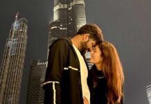Nayanthara surprises Vignesh Shivan with b'day in Burj Khalifa's shadow