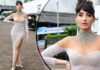 Nora Fatehi Dazzles In A Silver Shimmery Slit Gown, Brings Back The Princess Vibes!