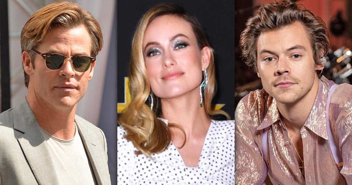 Olivia Wilde says Harry Styles didn't spit on Chris Pine