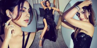 Rhea Chakraborty looks sizzling in black attire; Check it out!