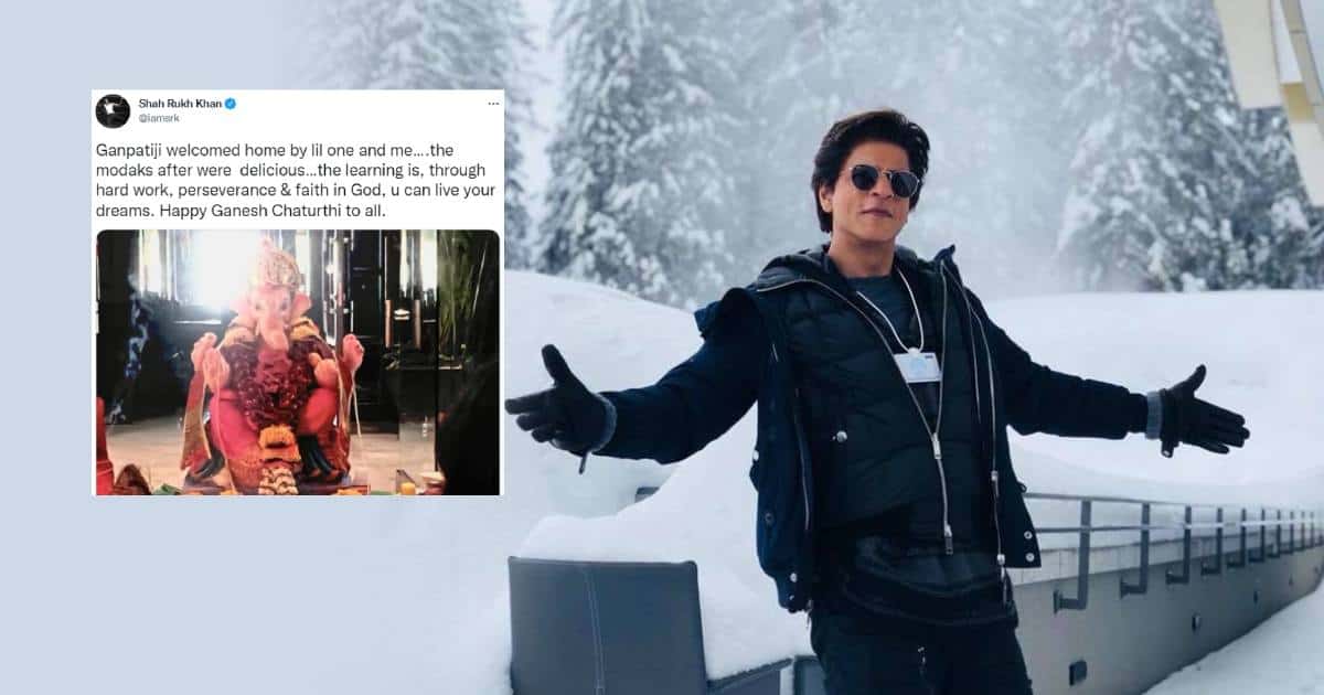 Shah Rukh Khan Celebrates Ganesh Chaturthi With His Family At Mannat But Some Netizens Trolled