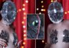 Uorfi Javed Covers Her B**bs With Some Mirror Work Going Topless & Hides Her Face - Watch