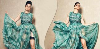 When Kangana Ranaut Wore A Sheer Green Dress With Garter & Showed The Media Way More They Were Ready For