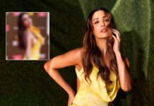 When Malaika Arora Nearly Spilled Her Assets In A Bright Yellow One-Shoulder Gown