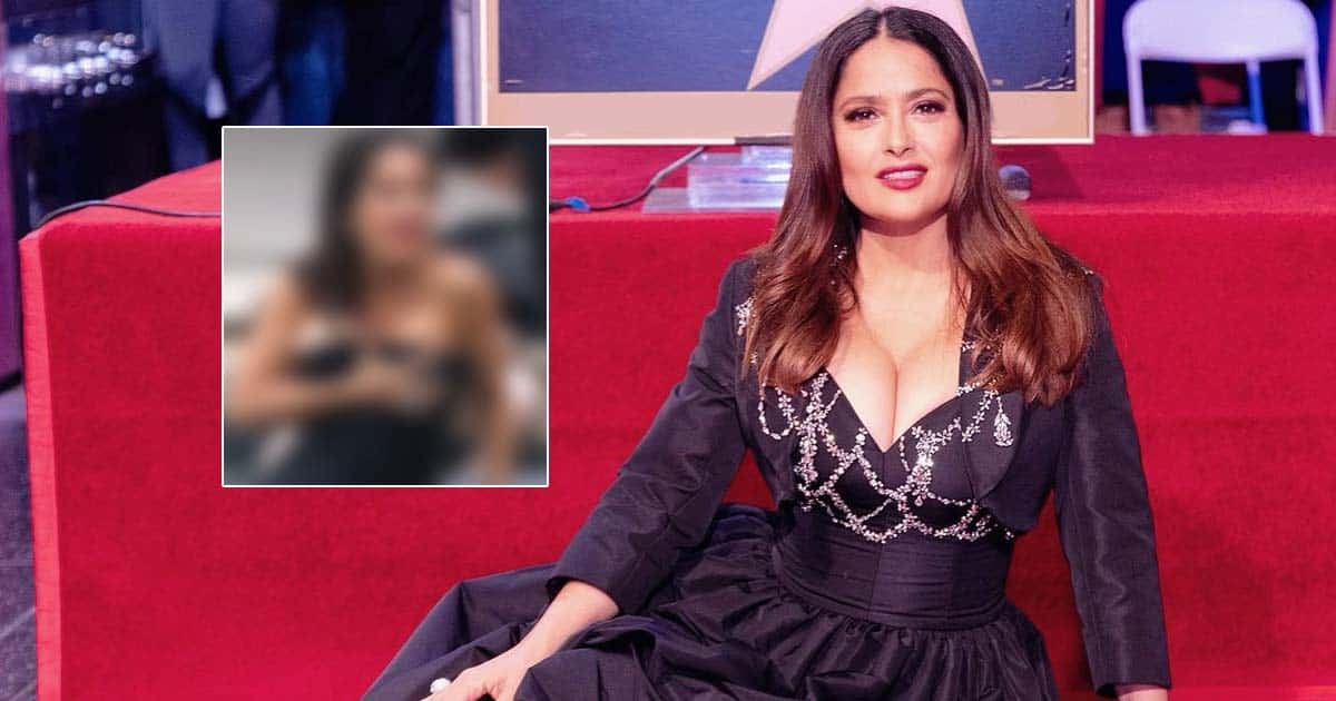 When Salma Hayek Clutched Her B**bs To Avoid A Wardrobe Malfunction While Soaking In Water - See Pics Inside