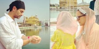 Angad, Neha Dhupia celebrate son's first birthday at Golden Temple
