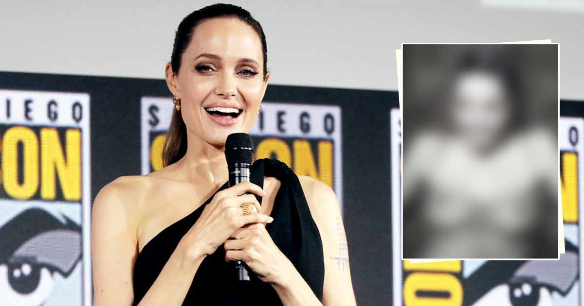 Angelina Jolie Once Looked Like A Vintage Art In A Sheer Bodycon Dress & Flaunted Her B**bs Like A Queen