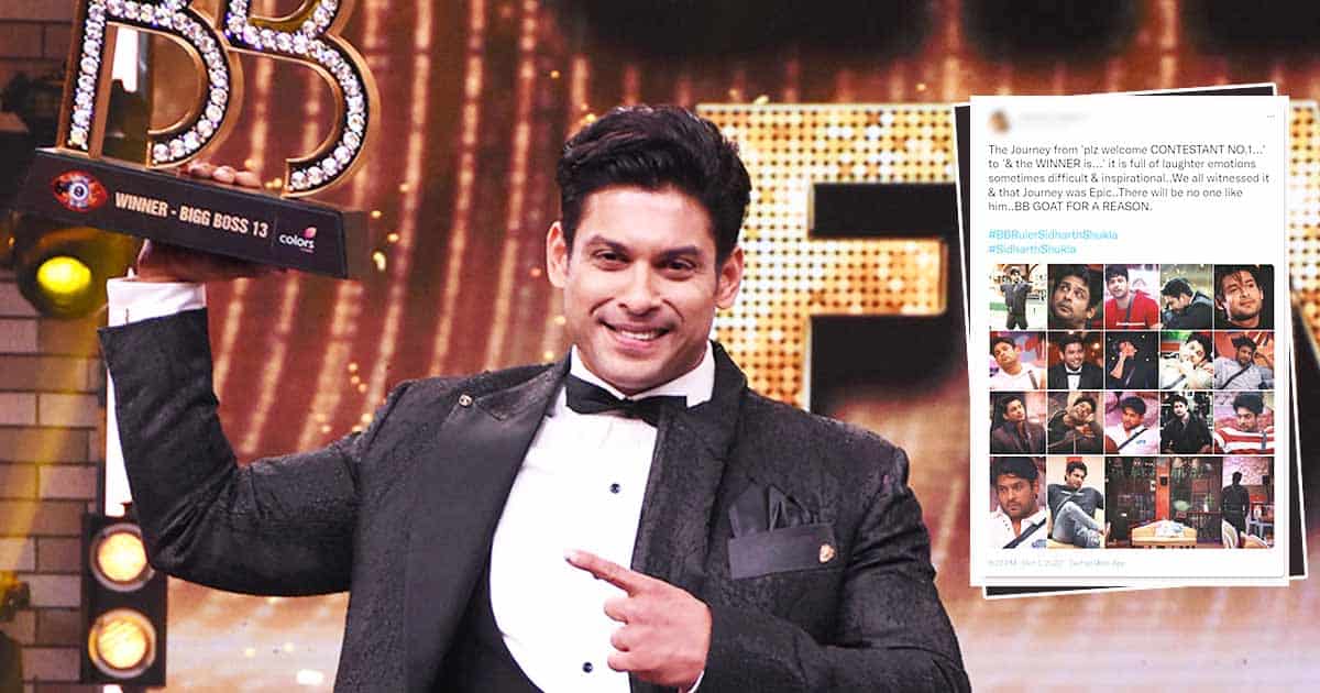Bigg Boss 16: Sidharth Shukla’s Fans Miss The Late Actor While Calling His Journey ‘Epic’ - Deets Inside