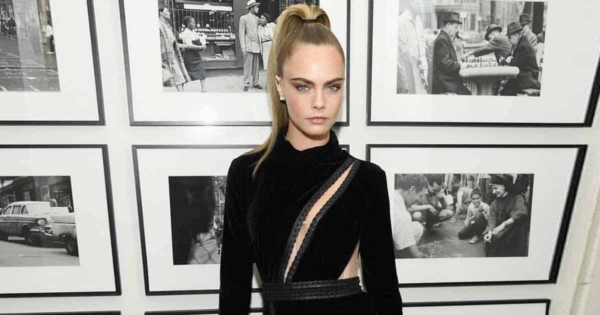 Cara Delevingne Stuns Everyone In A Black Cut-Out Dress At Fremantle Photocall