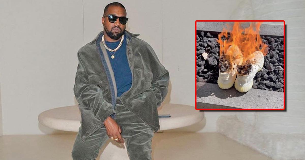 Former Kanye West Fan Burns 12 Lakh Worth Yeezys To Protest Rapper's Anti-Semitic Comment