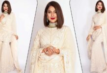 Jennifer Winget Looks Sophisticated In A Off-White Chikankari Sharara With Bold Red Lips - See Pics Inside