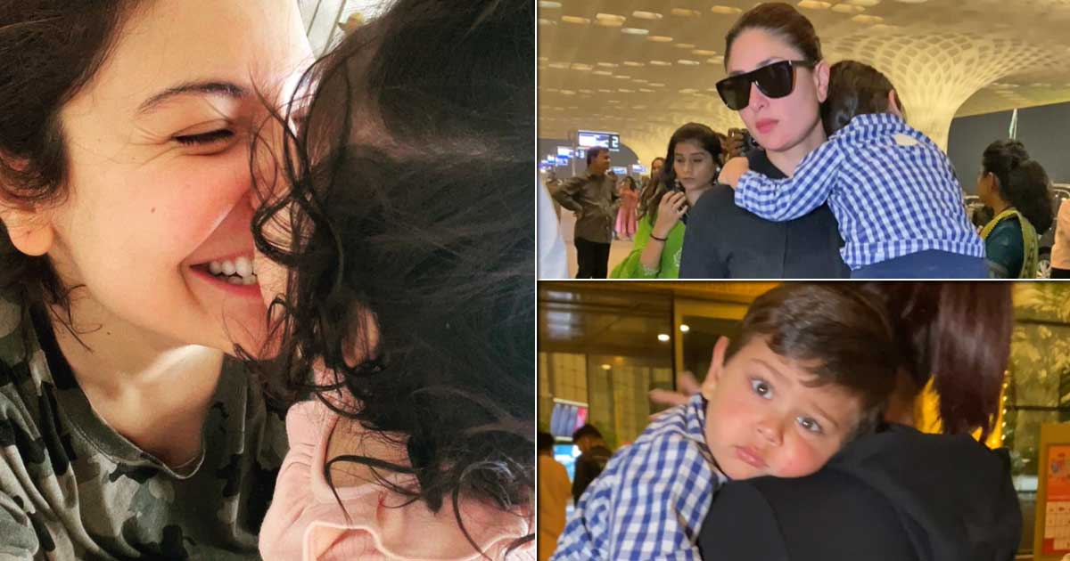 Kareena Kapoor Khan's Casual Attitude While Carrying Jeh At The Airport Has Netizens Comparing Her Parenting Skills To Anushka Sharma, Say “It Is Normal To Me What Kareena Is Doing”