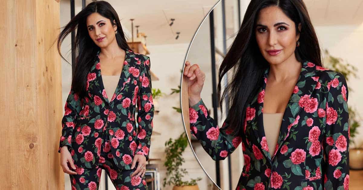 Katrina Kaif Dons A Floral Pantsuit, Flaunting Her Toned Figure