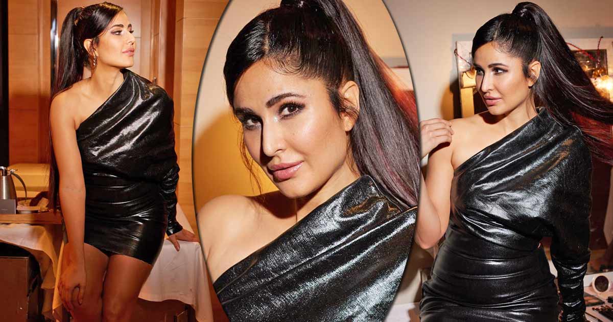 Katrina Kaif Revived Old-School S*xiness In This Latex-Finish Black Bodycon Outfit At PhoneBhoot Song Launch