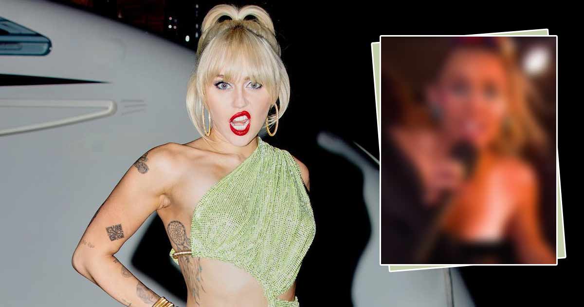 Miley Cyrus Once Flashed Her Entire During A Wardrobe Change At The 2015 VMAs! –Watch