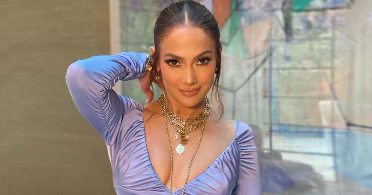Once Jennifer Lopez Wore A Silver Bejewelled Transparent Outfit & Raised The Temperature