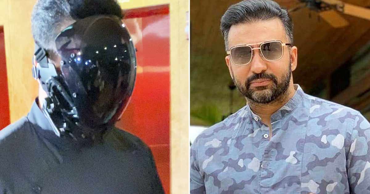 Raj Kundra’s Latest Mask At A Diwali Bash Has Netizens Laughing, Troll Him Saying “He Thinks He Is Some Super Hero?”