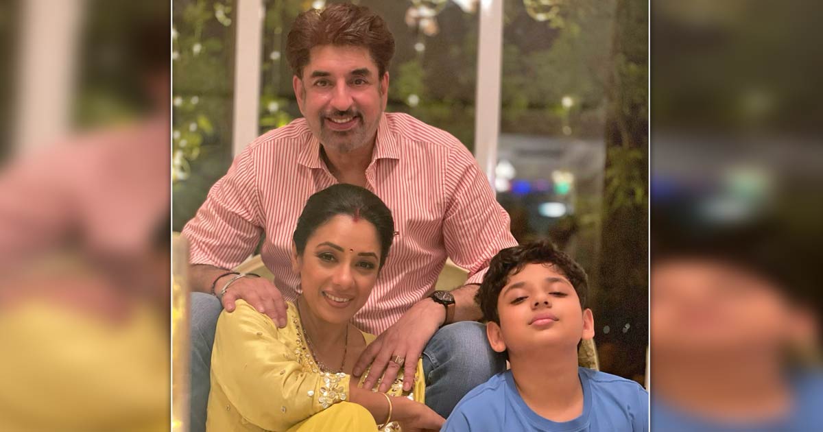 Rupali Ganguly posts alluring Diwali pics with her husband, son
