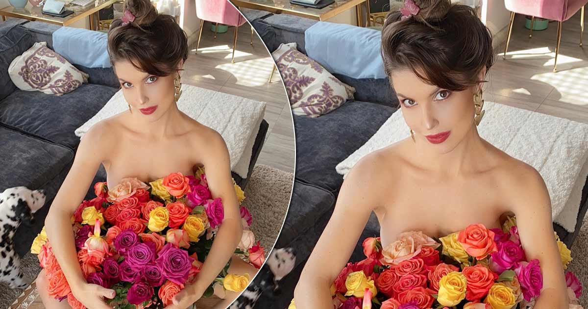 When Amanda Cerny Used Only A Huge Bouquet Of Flowers To Cover Her Assets