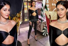 Ananya Panday Takes On NYC's Cold As She Shows Off Her S*xy Cleavage & Hot Midriff In A Latex Jumpsuit, Can She Be The New Cat Woman?