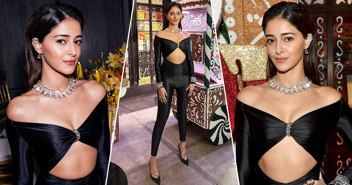 Ananya Panday Takes On NYC's Cold As She Shows Off Her S*xy Cleavage & Hot Midriff In A Latex Jumpsuit, Can She Be The New Cat Woman?