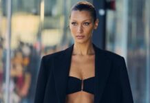 Bella Hadid Once Left The Crowd Stunned In A Sheer Silver Dress That Flaunted Her Toned Body & Long Legs