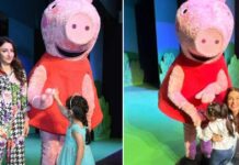 Bollywood mums join their kids to groove along with the 'Peppa Pig' family