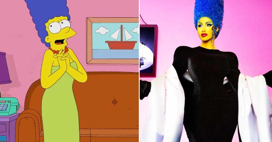 Cardi B Bares It All As She Exposes Her As In Marge Simpson Inspired Halloween Costume 