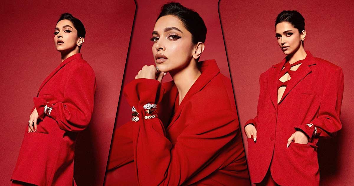 Deepika Padukone Redefines Power-Dressing In An All-Red Suit Reclaiming Her Throne In Bollywood, Check Out!